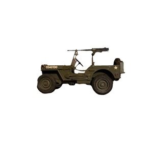 The Danbury Mint 1:16 WWII Willys MB Army Jeep Diecast w/ .30 Cal